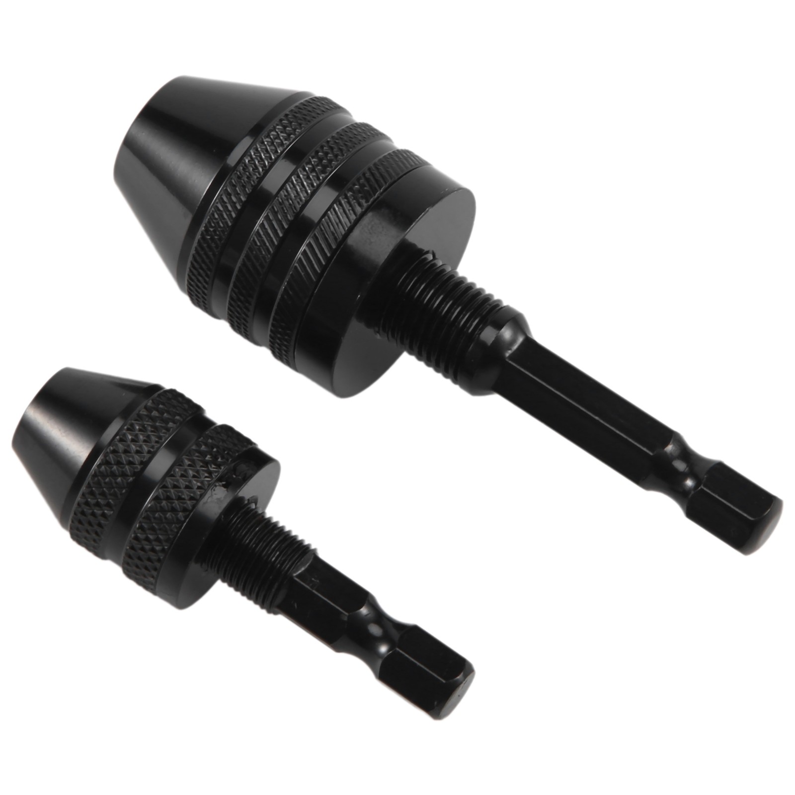 2Pcs Hex Shank Keyless Drill Chuck, Screwdriver Converter Drill Adapter 1137