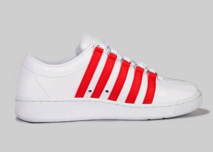 K-Swiss Mens Classic Lx 03343 11 White/red Men's Tennis Shoe's