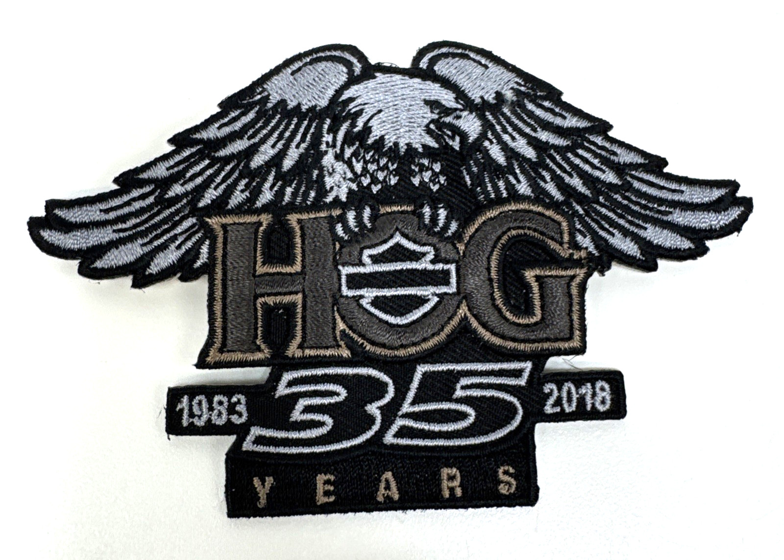 HOG 35 Years Eagle Patch 1983-2018 ~ Harley Davidson Owners Group H.O.G.