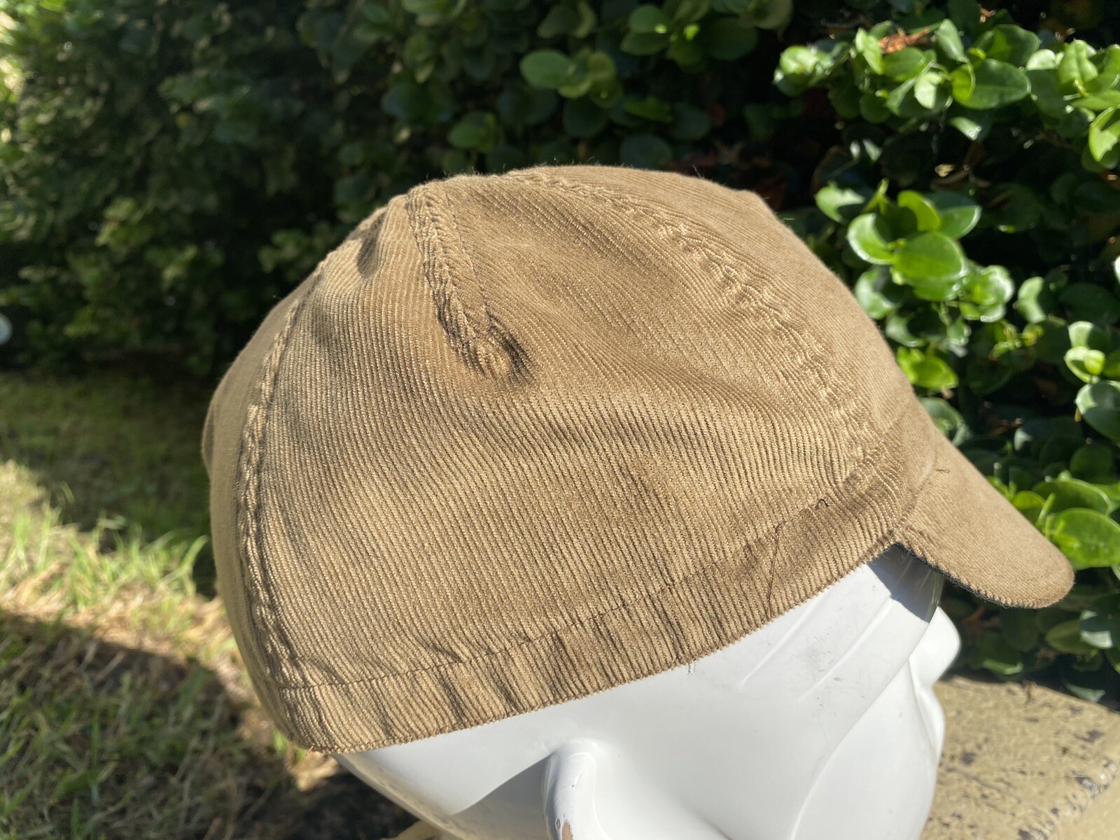 CYCLING CAP 4 PANEL CORDUROY CAMEL COLOR ANY SIZE HANDMADE