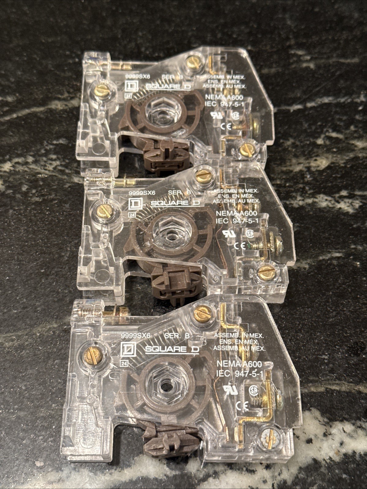 Square D 9999SX6 Electrical Interlock Series B IEC 947-5-1 Lot Of 3