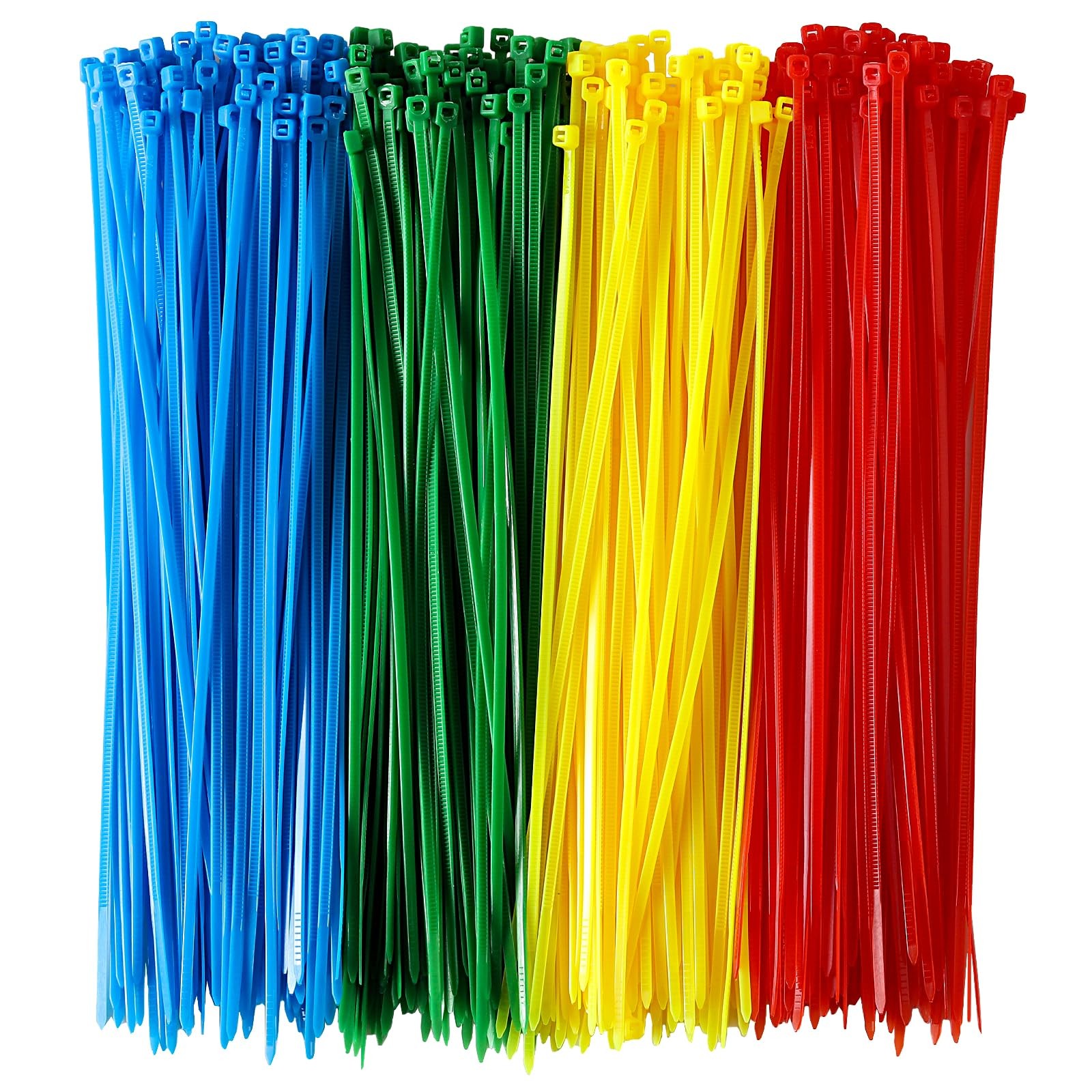 400 PCS Small Colored Zip Ties 4 Inch Multi-Color Nylon Self-Locking Zip Ties