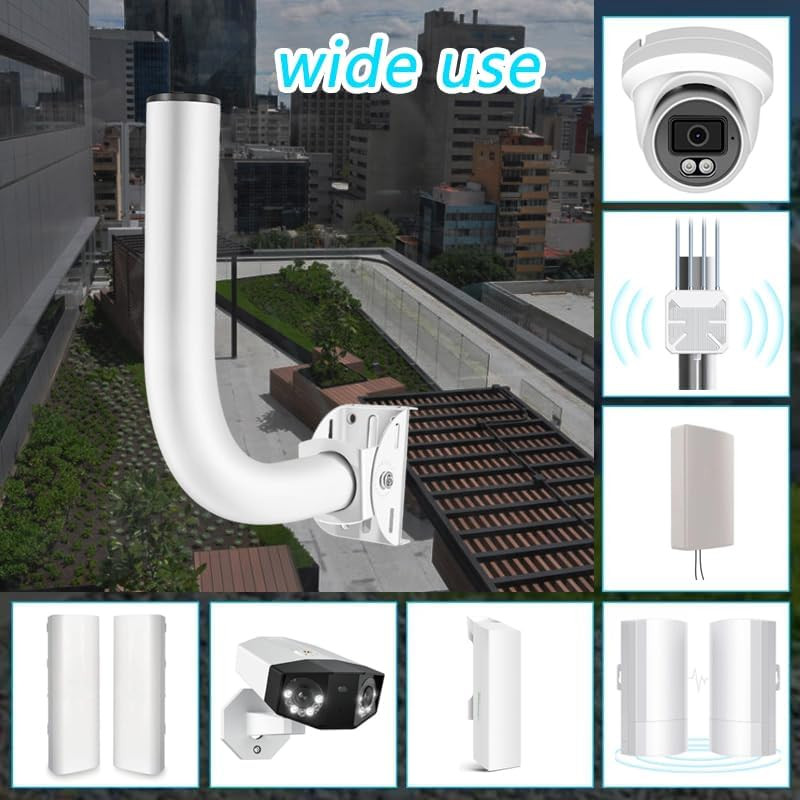 Adjustable Sturdy Universal Wireless Bridge Bracket Mount Kit, Pole and Wall-Mou