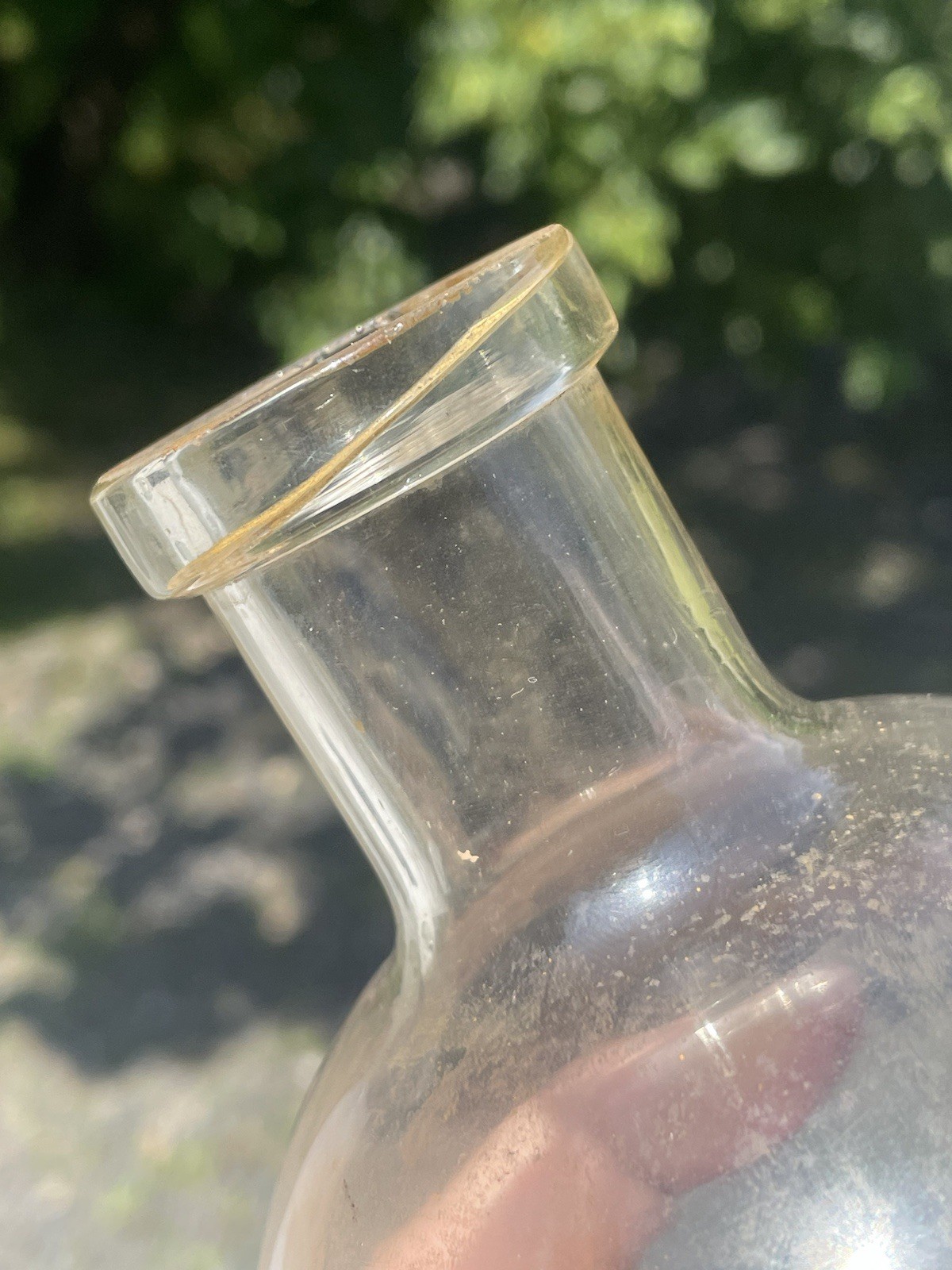 20th C Corning Pyrex Round Bottom Potion Beaker Laboratory Bottle Science 500 Ml