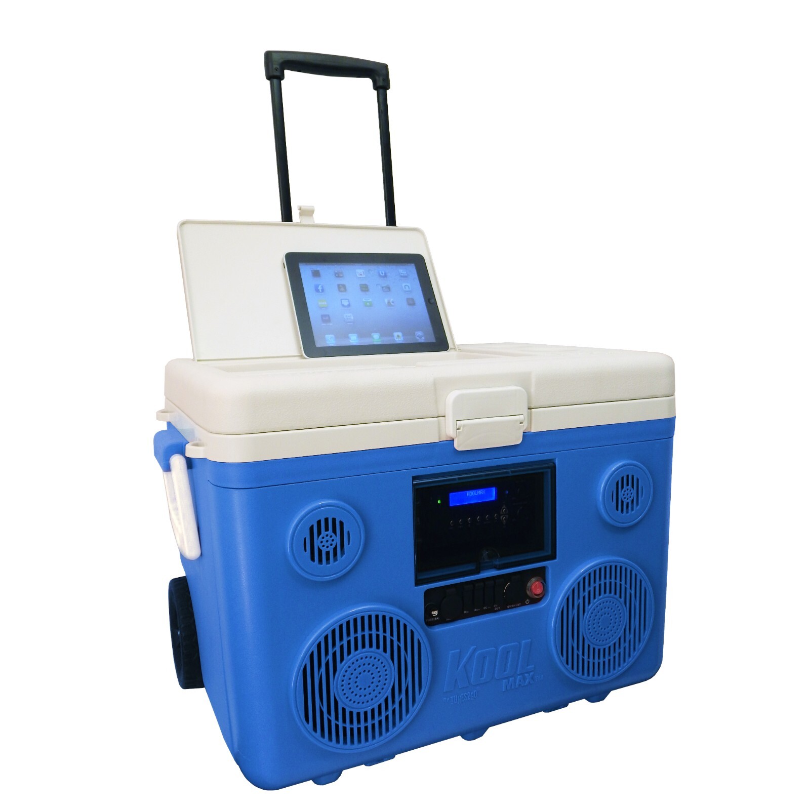 KoolMAX 40 Qt Cooler 350W Audio System Bluetooth Speaker Power Station -Refurber