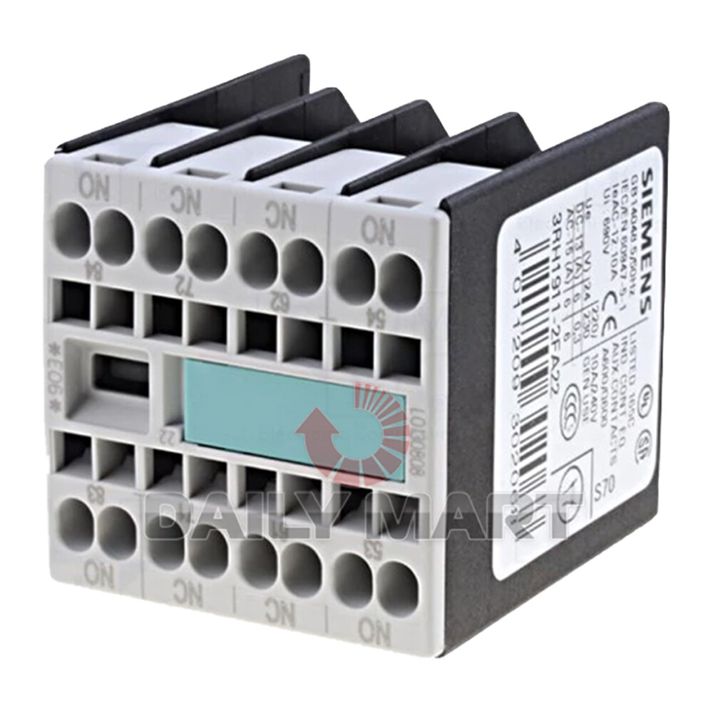 New In Box SIEMENS 3RH1911-2FA22 Auxiliary Contact