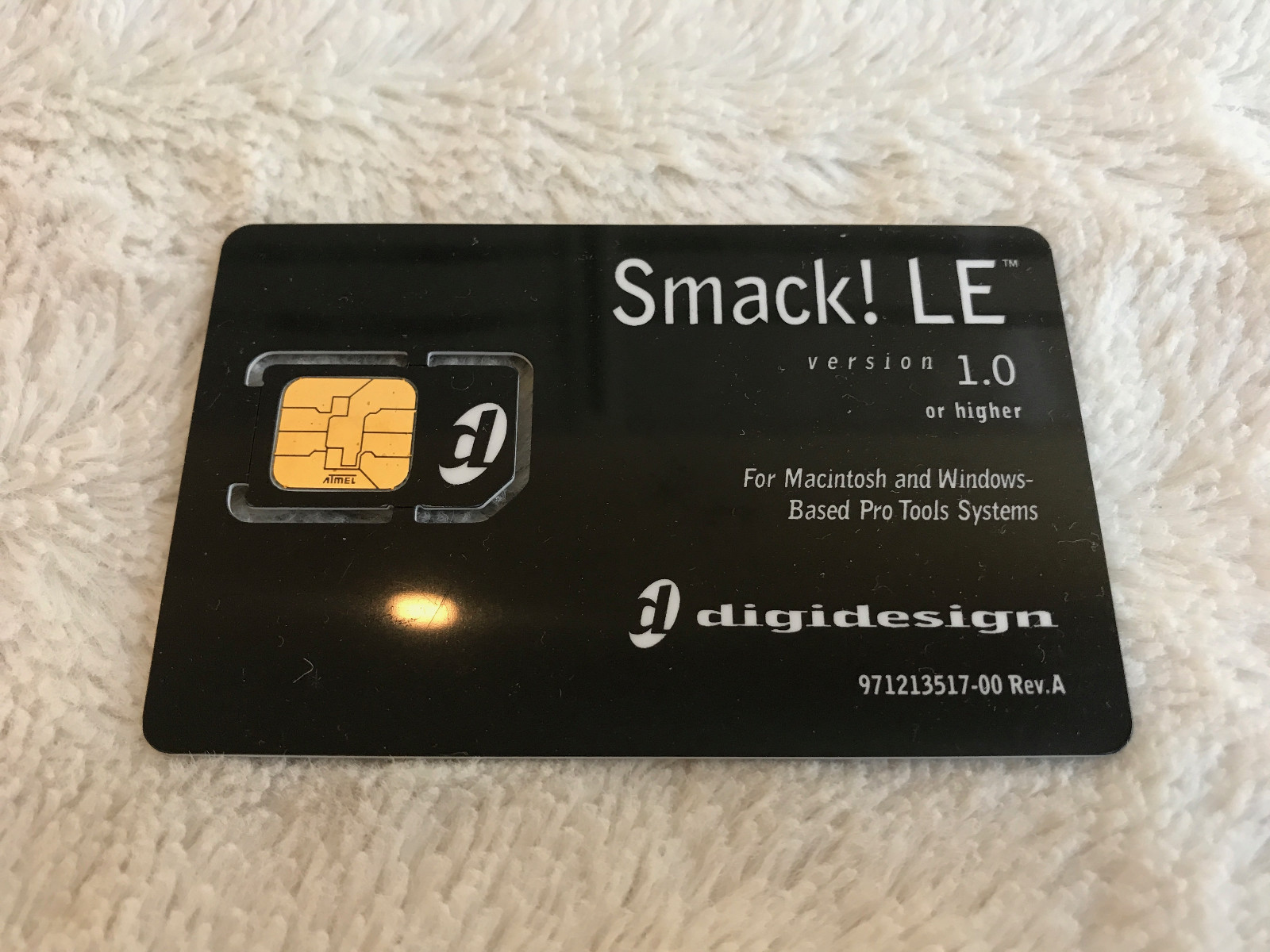 Avid DigiDesign Smack! Smack LE Plug In iLok Activation Card No Transfer Fee