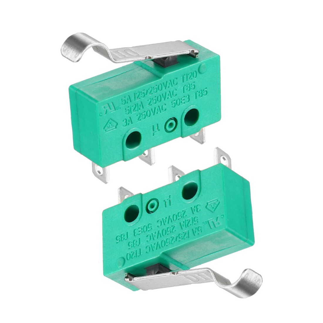 2pcs KW4-3Z-3 5A/250VAC,Simulated R-Lever Type Micro Switches
