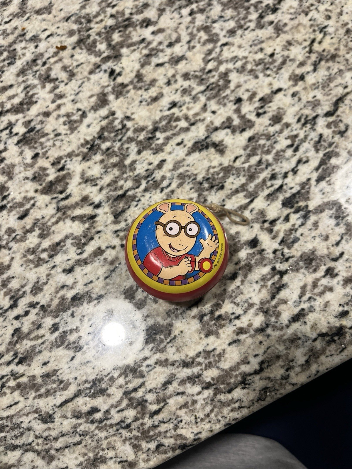 1998 Marc Brown Arthur Double Sided Yoyo With Original String.