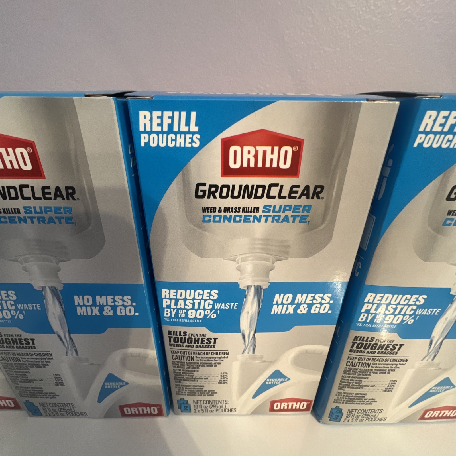 Lot Of 2- 2pk Ortho GroundClear Weed & Grass Killer Super Concentrate 5 fl oz