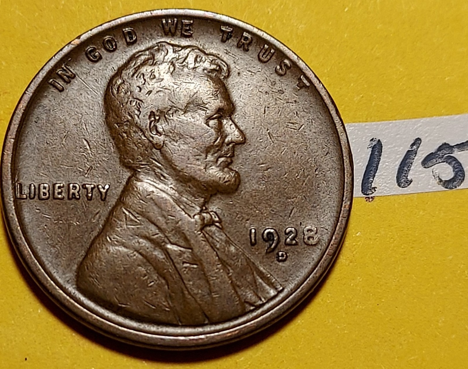 1928-D Lincoln Wheat Cent    FINE   #115