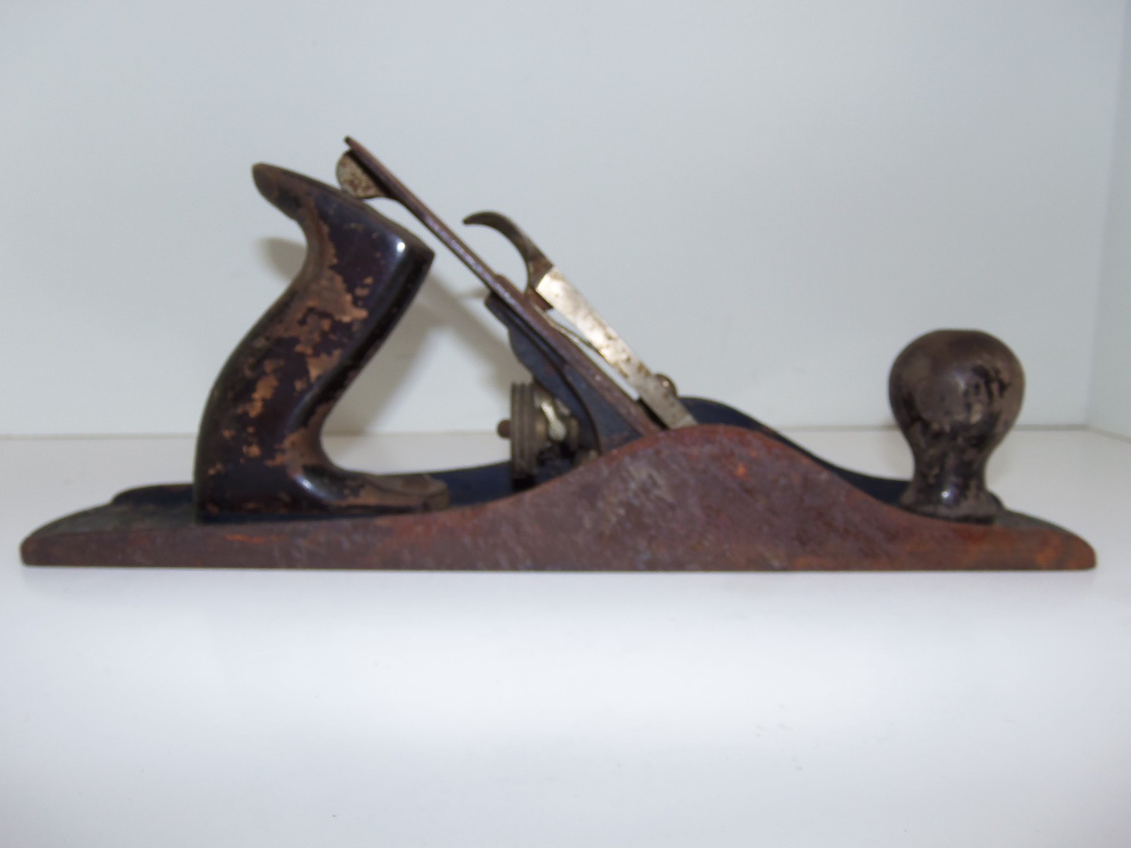 Vintage Stanley Bailey No 5 Smooth Bottom Plane Wood Tool w Angle Adjust