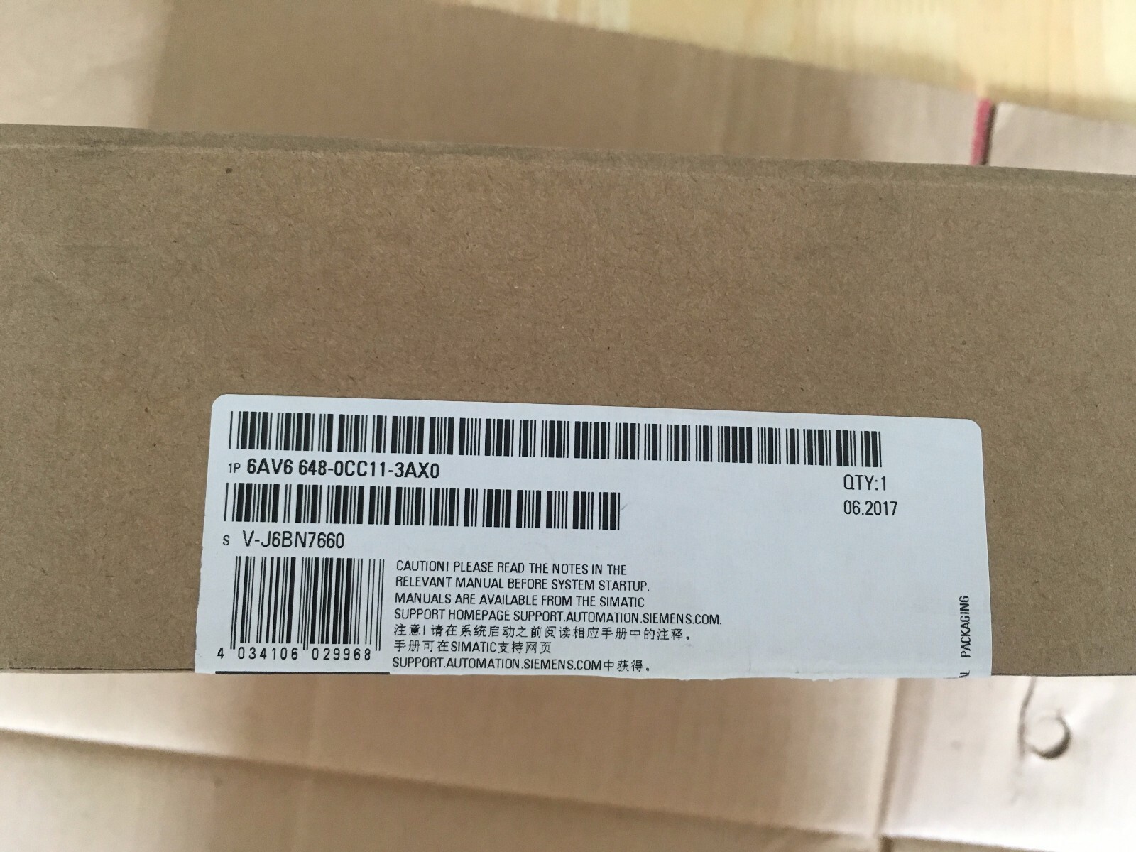 SIEMENS 6AV6648-0CC11-3AX0 Smart700IE Touch Panel 6AV66480CC113AX0 New In Box