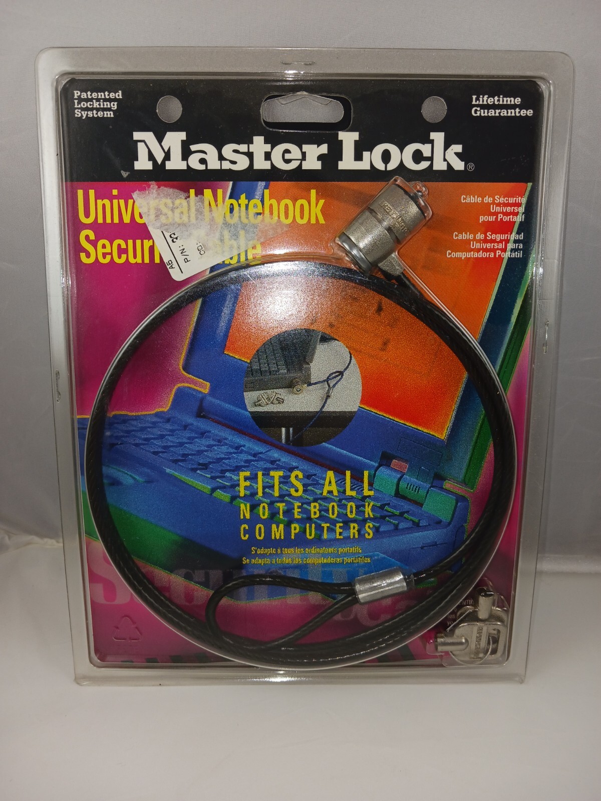 Master Lock Cable Universal Notebook Anti Theft Security Computers Locking