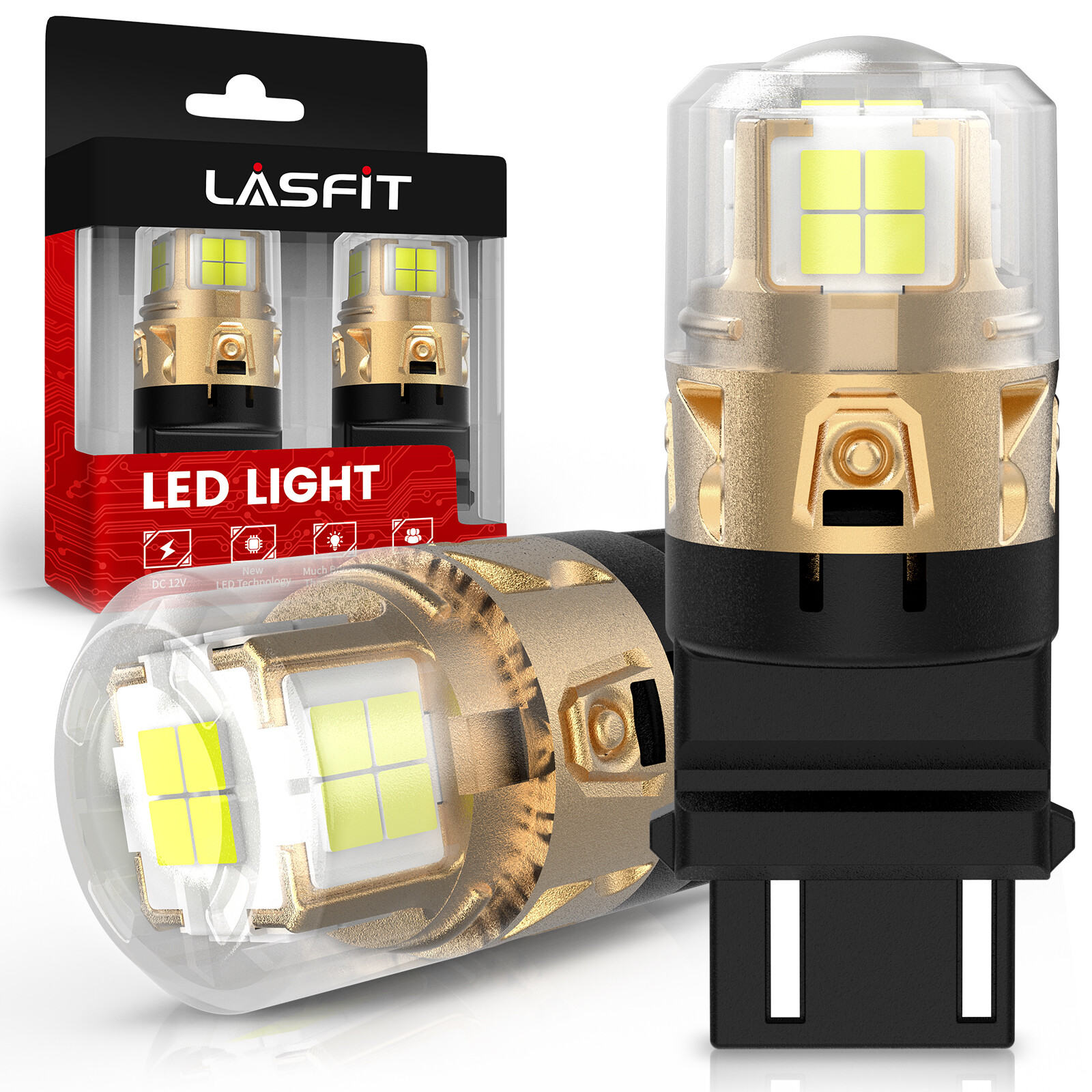 Lasfit LED Back Up Reverse Light Lamp for Dodge Ram 2500 3500 2002-2006 Bright