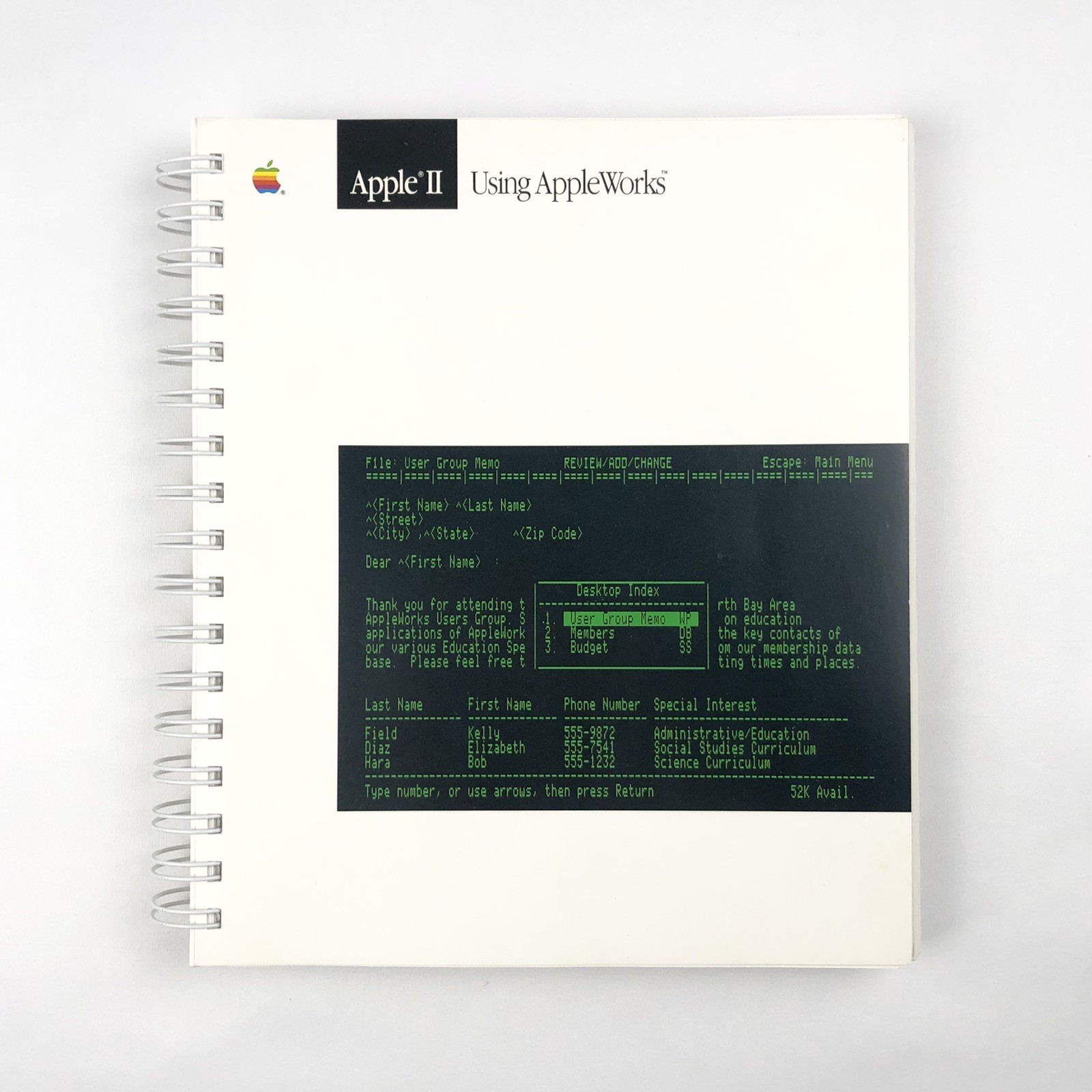 1980s Apple II Appleworks Software & Manuals (Incomplete)