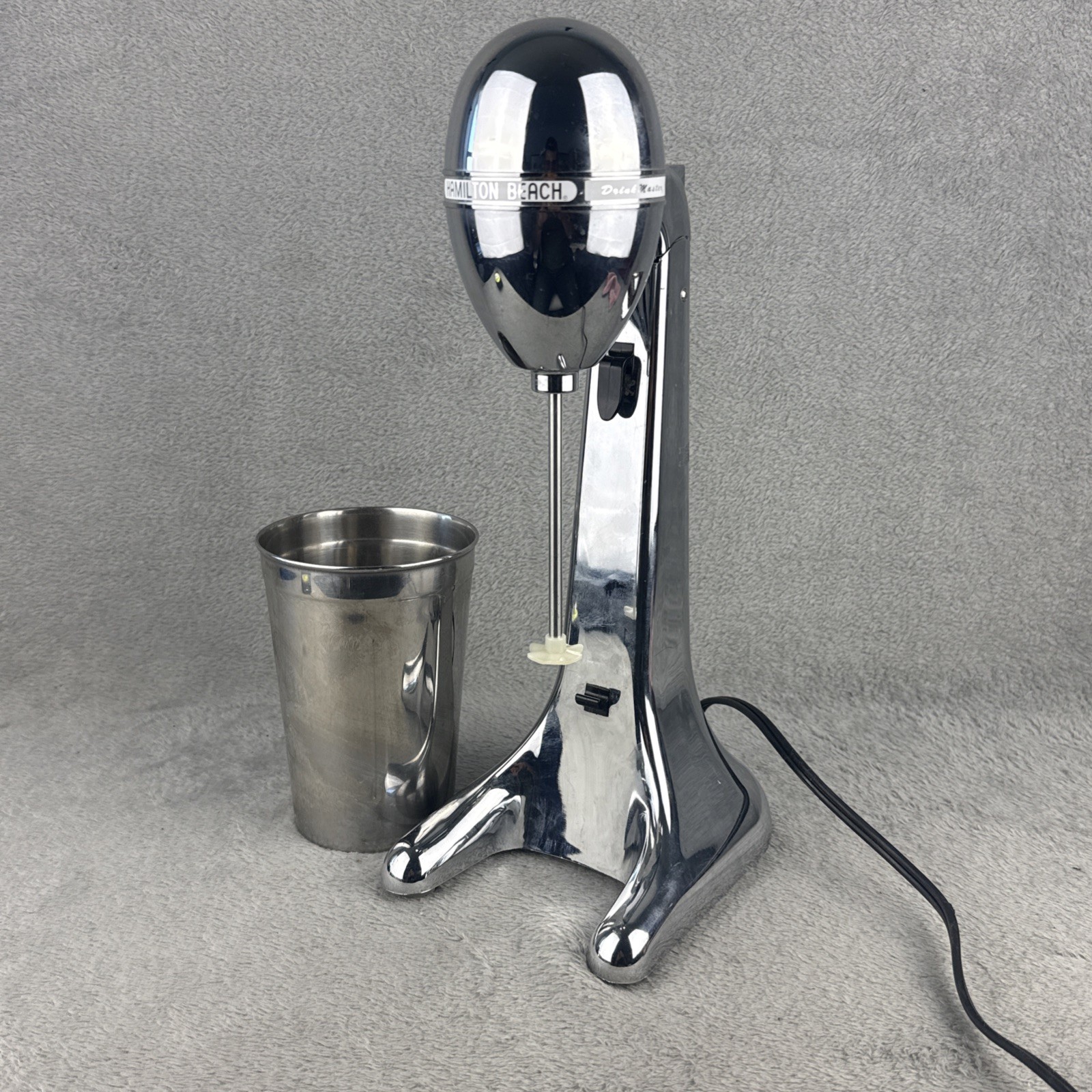 Hamilton Beach 730C Drink Mixer Electric Silver Chrome 70W Retro Countertop