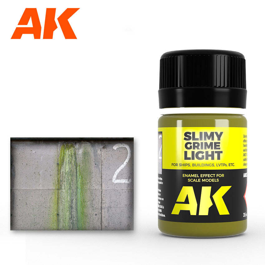 AK Interactive AK027 Weathering Slimy Grime Light Enamel 35ml - US