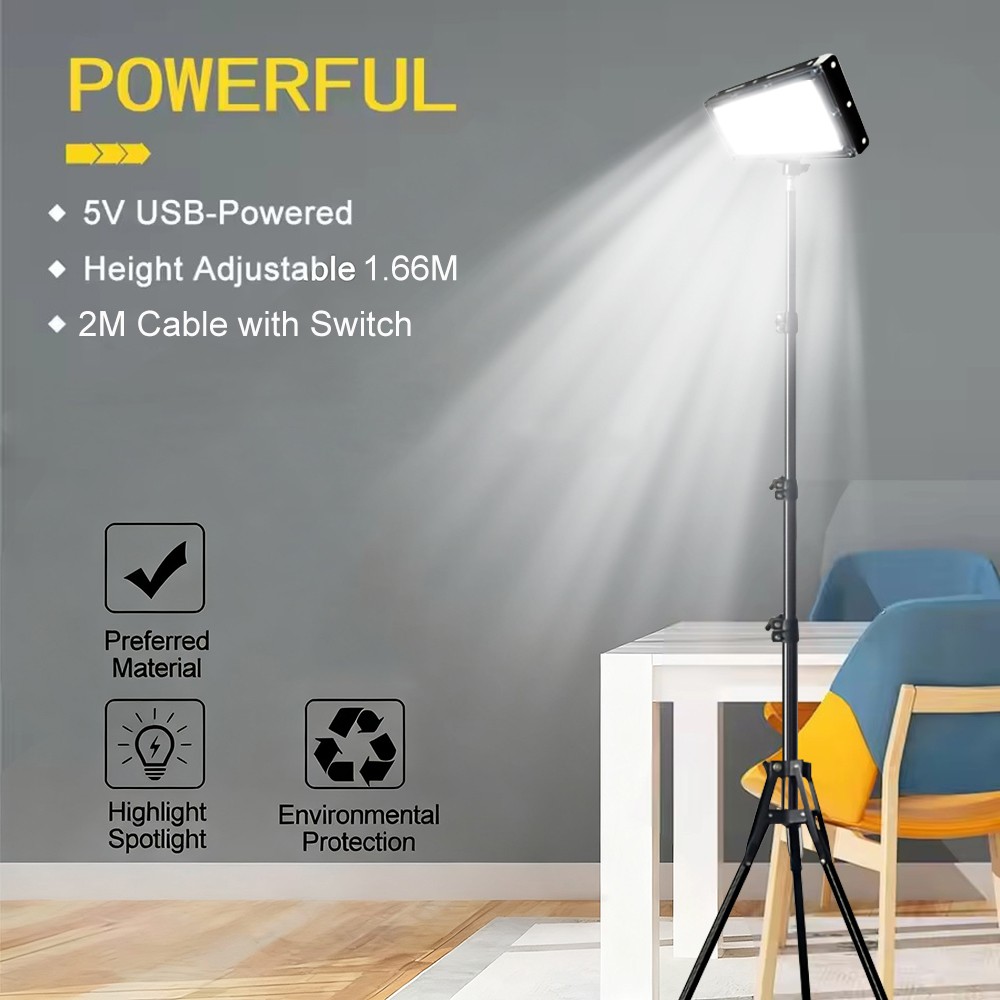 Adjustable 22000Lumen LED Work Lights with Foldable Tripod Stand LED Flood Light