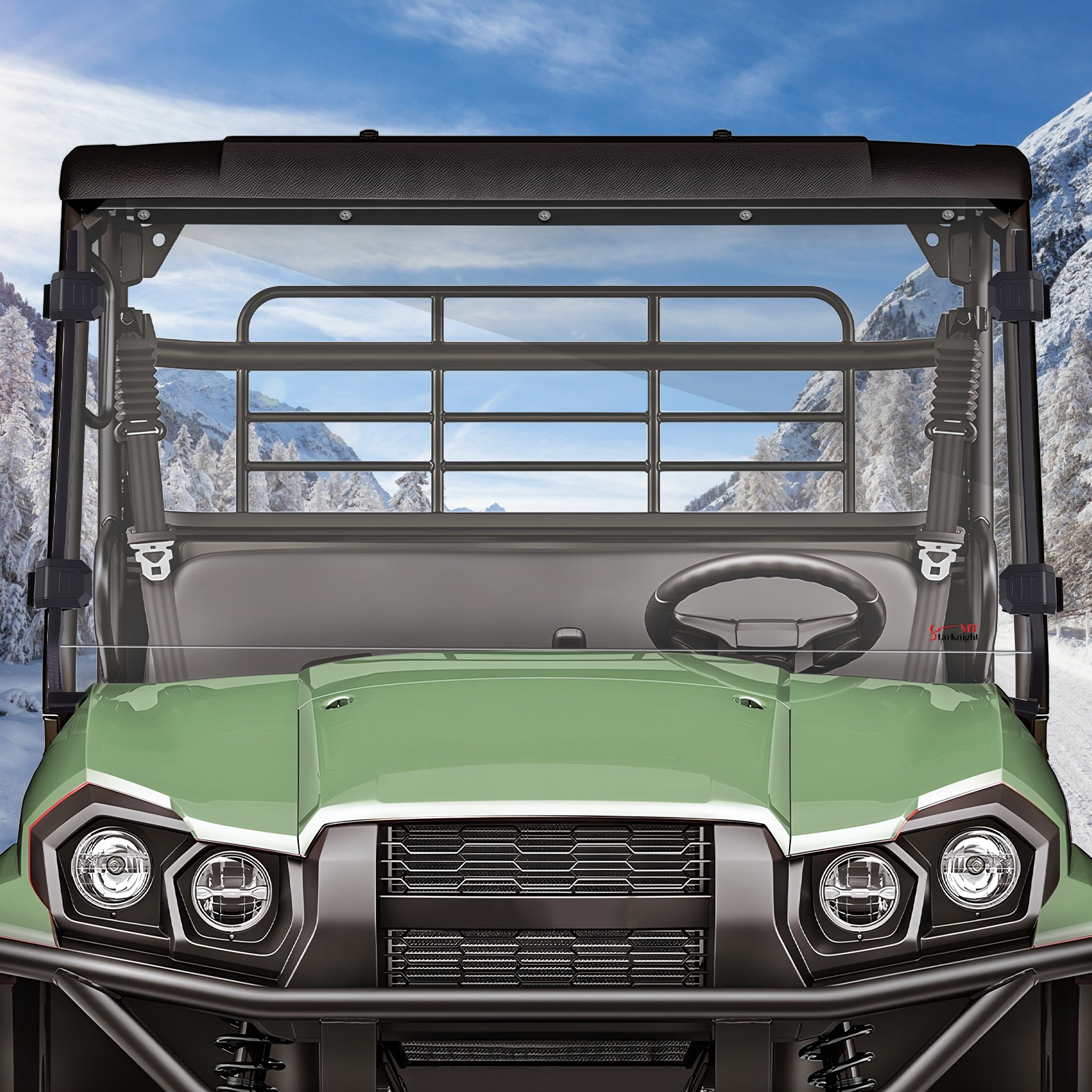 Front Windshield Window Scratch-Resistant for Kawasaki Mule PRO-MX 2019-2026