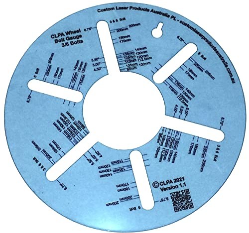 Three & Six Stud Wheel Bolt Pattern Measuring Tool - an Easy Read 3 & 6 Stud