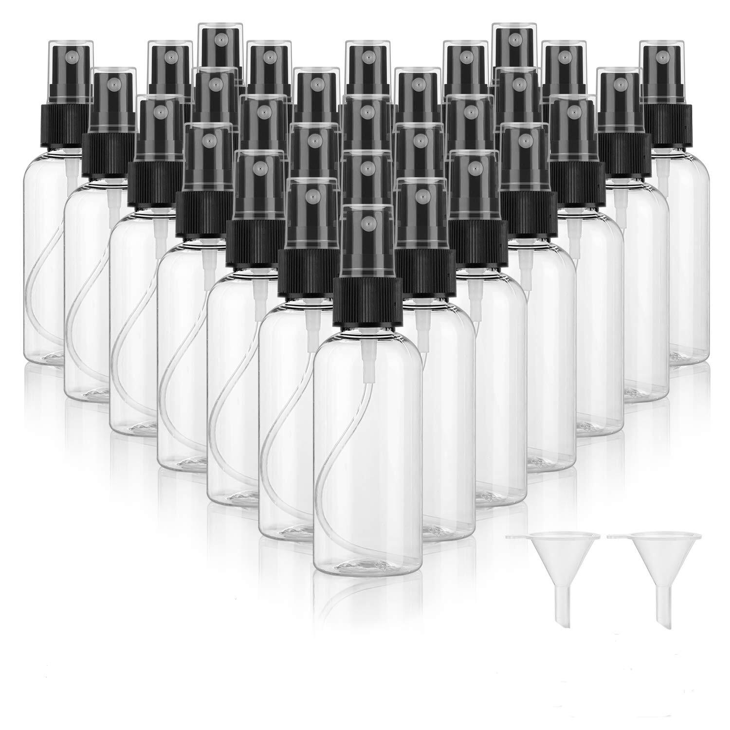 30 Pcs 2oz Empty Mini Spray Bottles Refillable Container for Oils Perfume