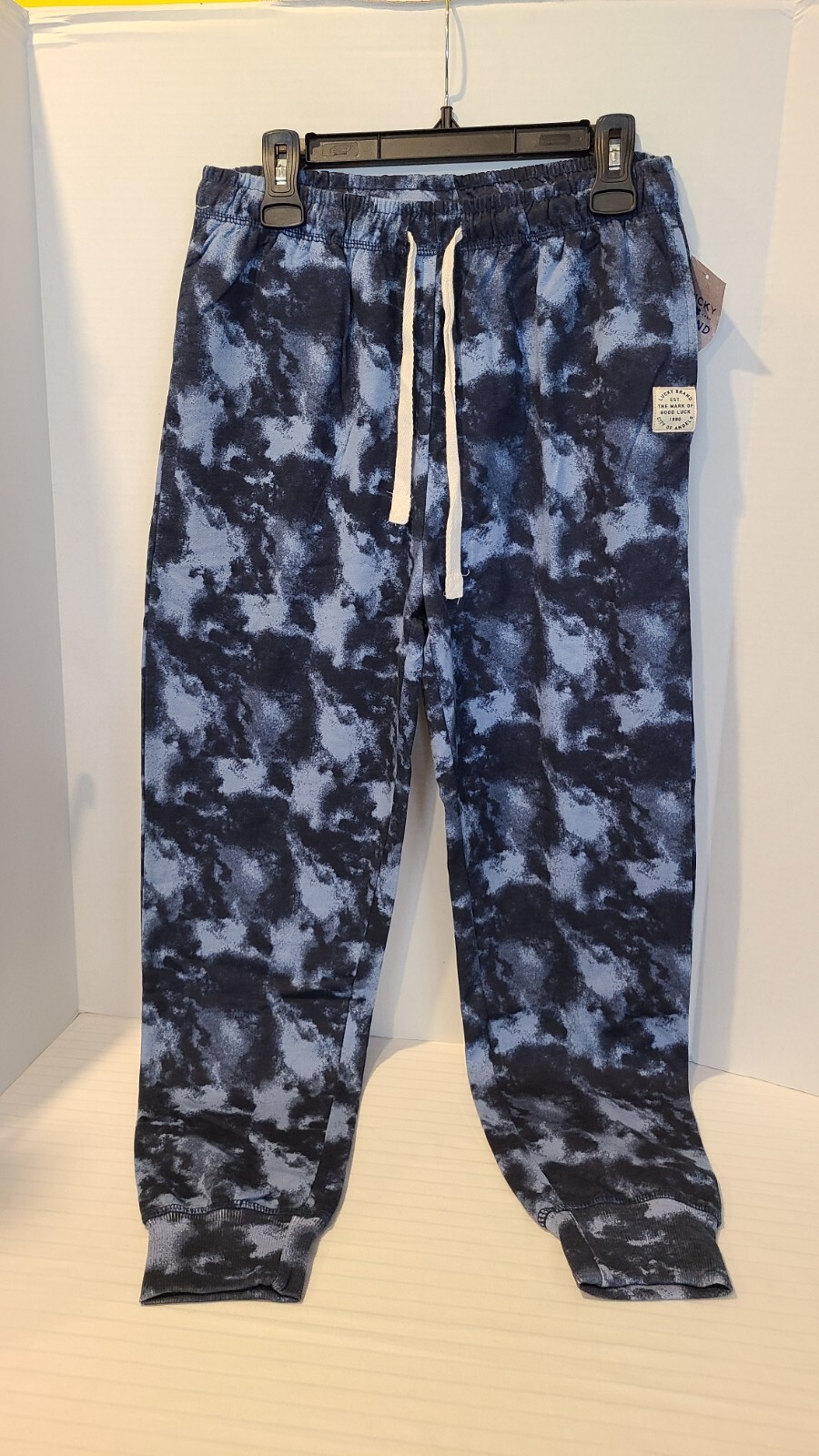 NWT-Lucky Brand Sweat Pants-Lounge-Joggers-Mood Indigo-Blue-Mens Sz Medium or XL