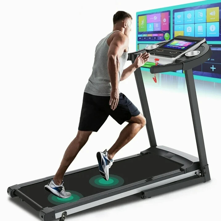 Folding Treadmill with Incline 3.25 HP Running Jogging Machine for Home 300lbs