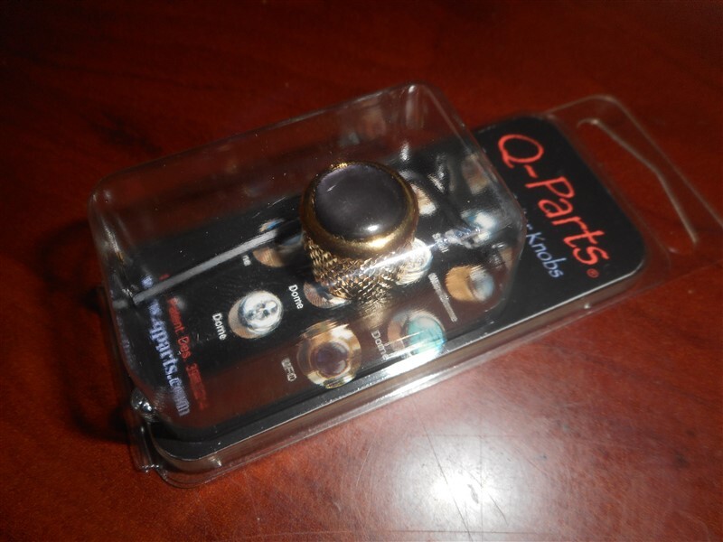 NEW Q-Parts Mini Dome Knob, PURPLE PEARL ON GOLD, KGMD-0268