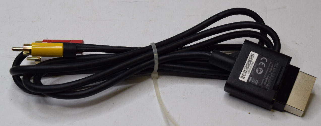 Official OEM Microsoft Xbox 360 AV Composite Audio/Video Cable RCA