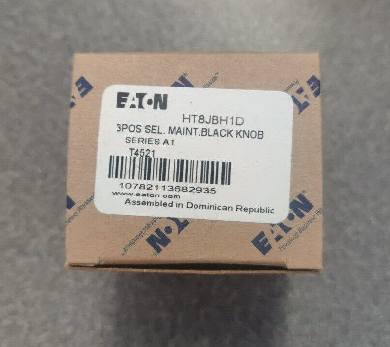 HT8JBH1D Eaton SS, 30mm, 3-pos, maintained, operator only New