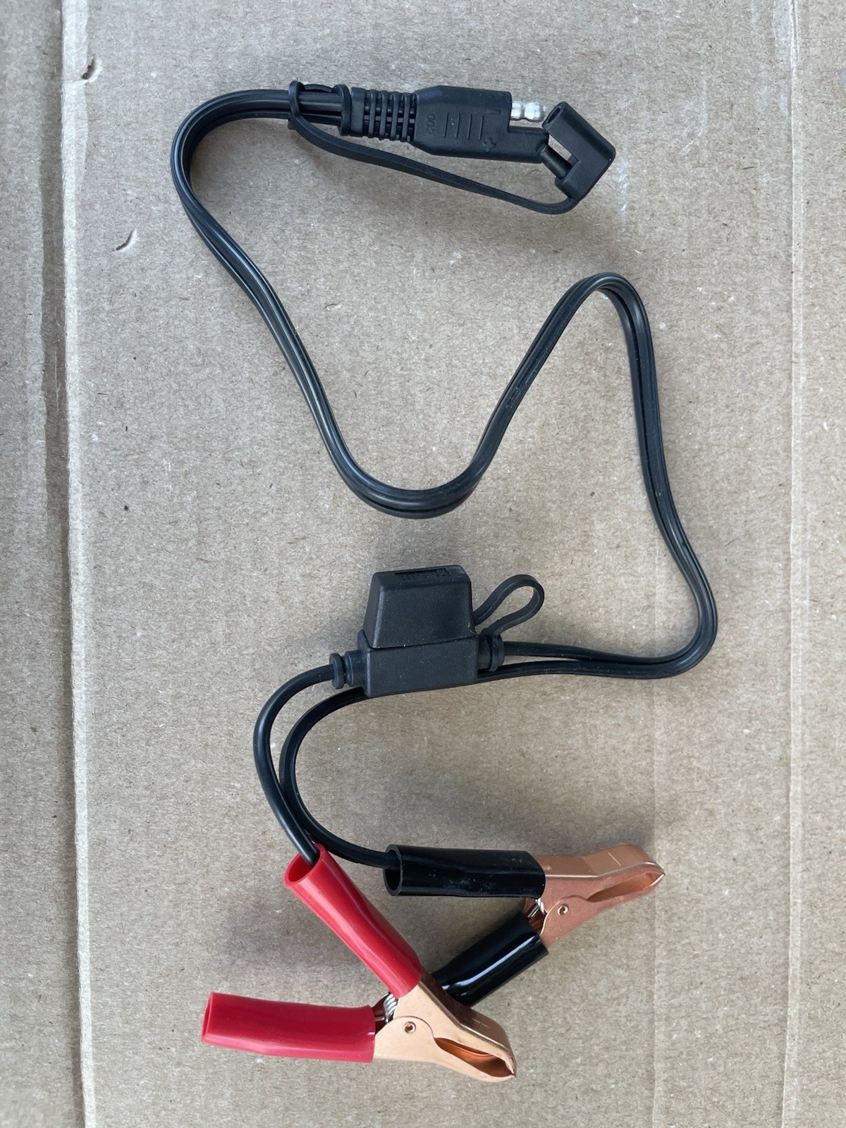 12V Battery Alligator Clip Power Cable Adapter Lead with Inline Fuse