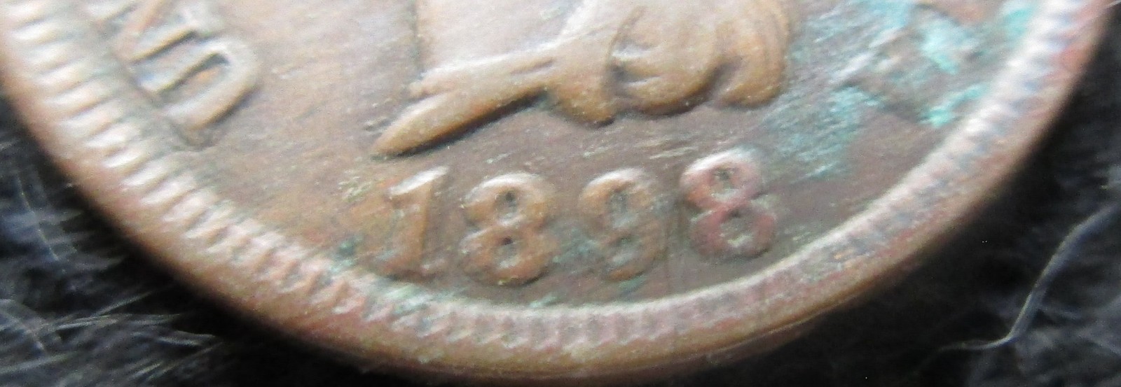 1898 Indian Head Cent IH Penny Full Liberty 115254