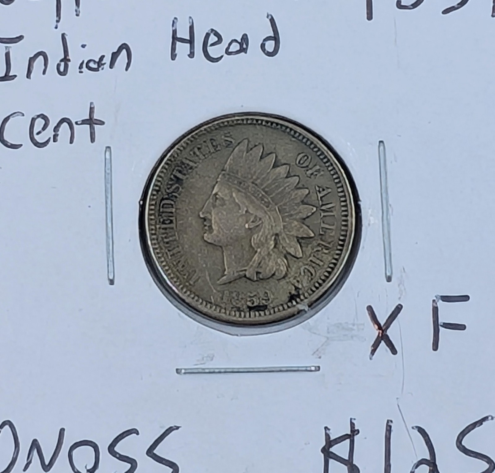1859- Indian Head Cent- XF