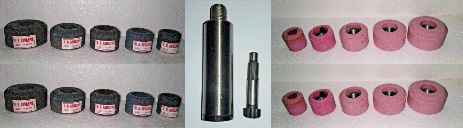 VALVE SEAT GRINDING STONES SET OF 20 PCS WITH SIOUX HOLDER 11/16" Thread