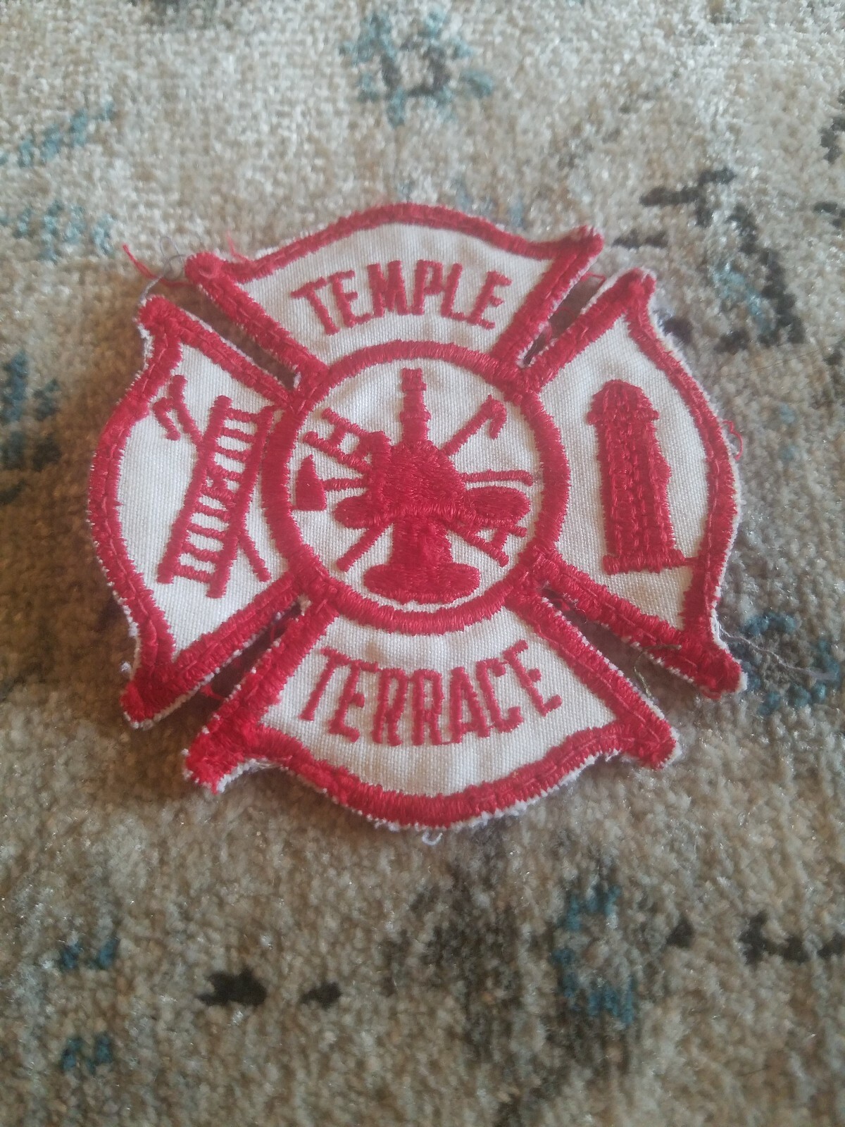 Temple Terrace Florida Patch Fire Department FL Vintage Collectible