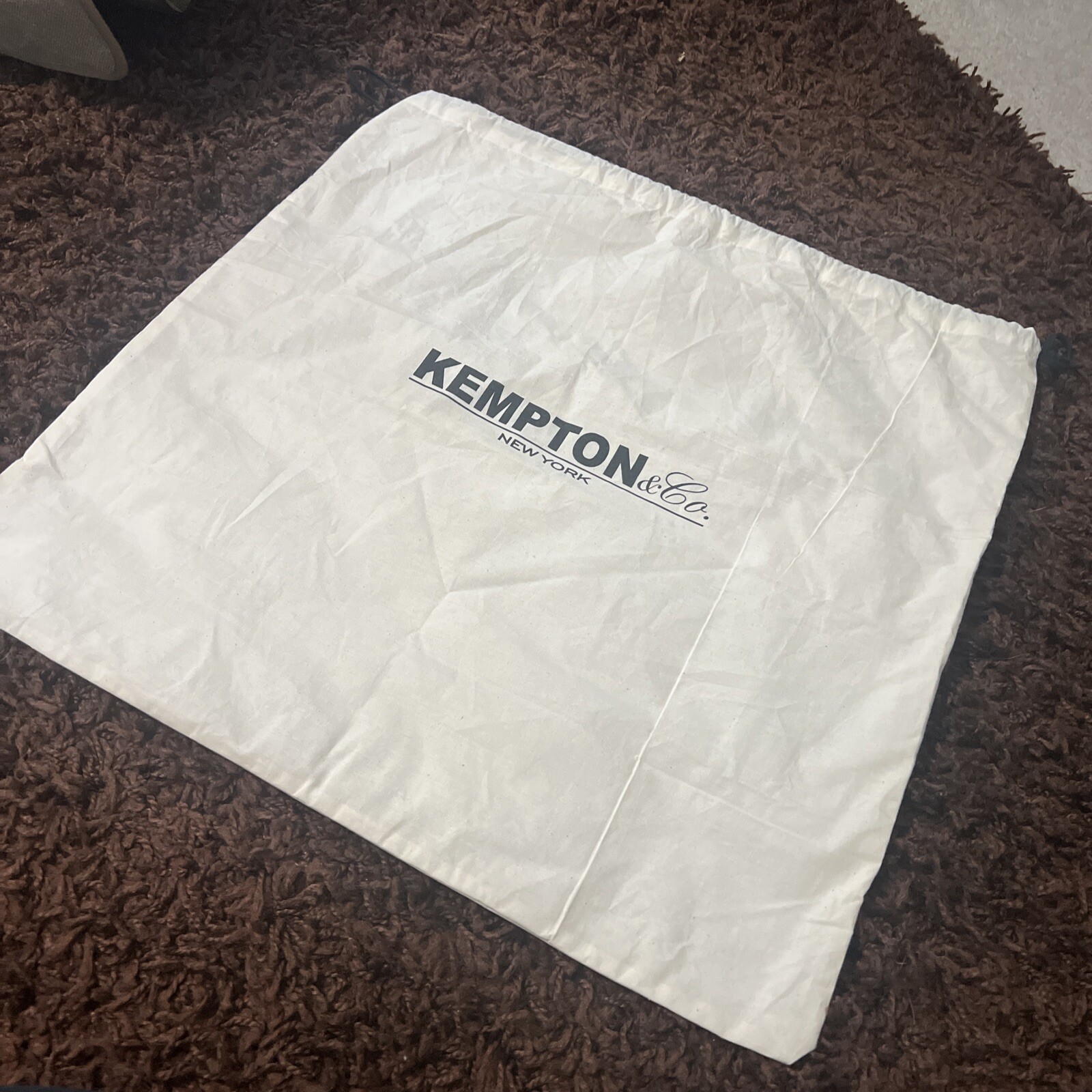 Kempton & Co Cloth Dust bag With Drawstring 20.5” X 21”