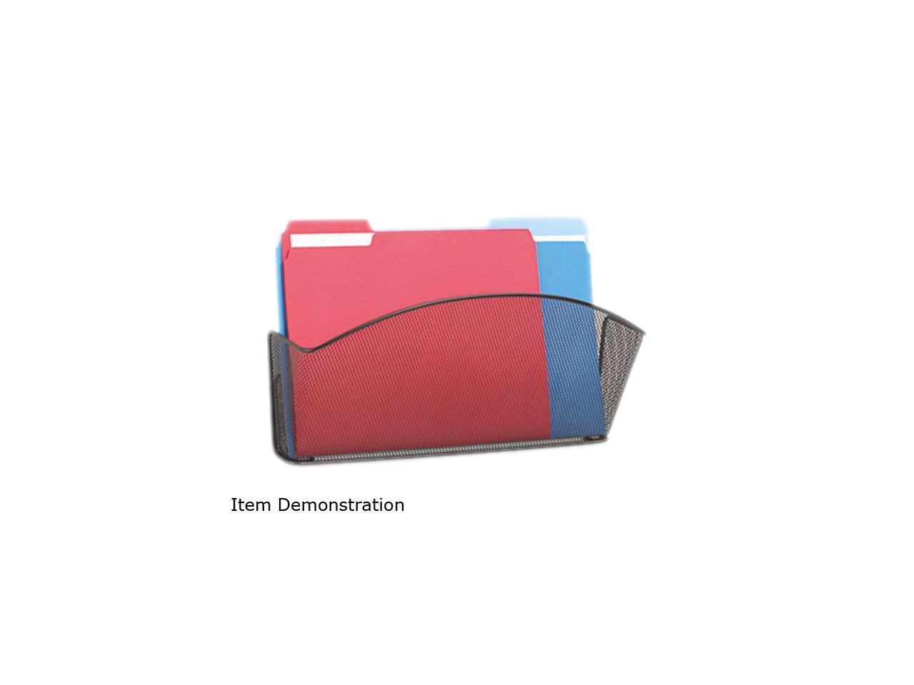 Safco Onyx Steel Wall Pocket Legal Black 15 x 3 x 9 5653BL