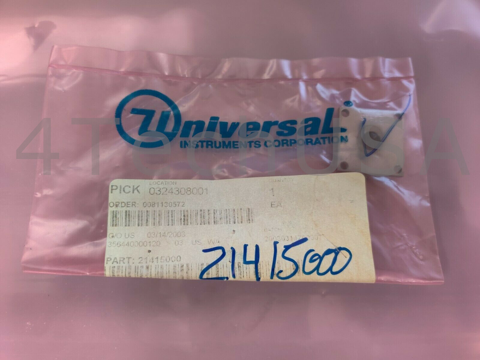 Universal Instruments Cap 21415000
