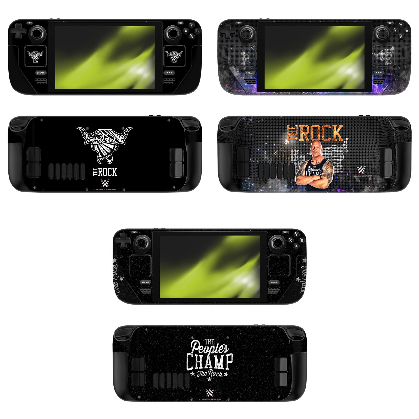 OFFICIAL WWE THE ROCK VINYL STICKER SKIN DECAL COVER FOR VALVE STEAM DECK
