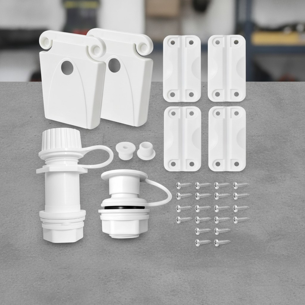 Igloo 50-165 Qt Cooler Parts Kit: Complete Replacement Hinges, Latches & Plugs