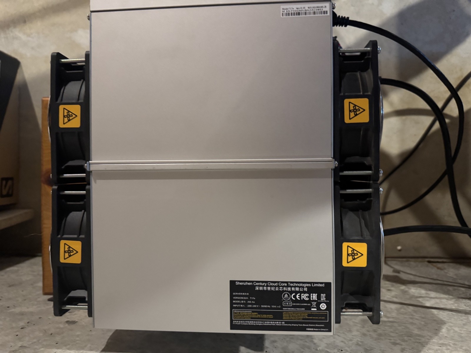 Bitmain Antminer T17e (53Th) Bitcoin Miner