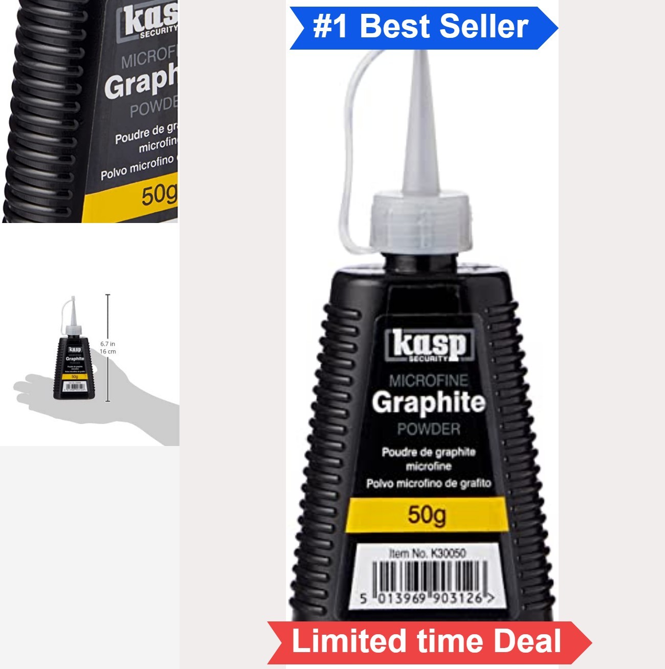 Graphite Powder 1.76 Ounce Greaseless Dry Lubricant For Door Locks Padlocks