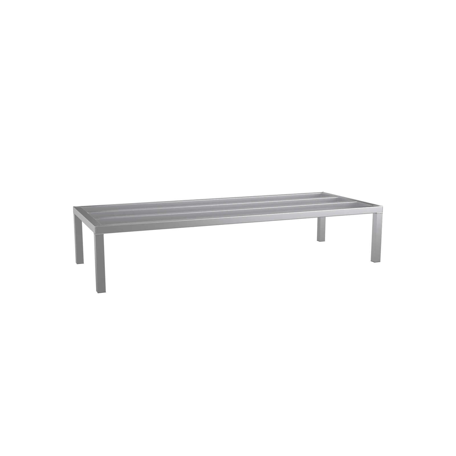 60'' x 24'' x 12'' Aluminum Welded NSF Certified Dunnage Rack - 1850 lb. Capa...