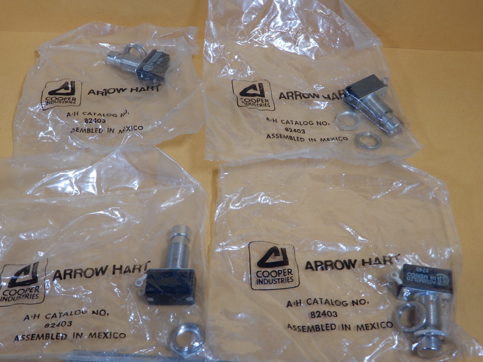 Arrow Hart 80403 Maintained Pushbutton Qty 4 NOS SPST