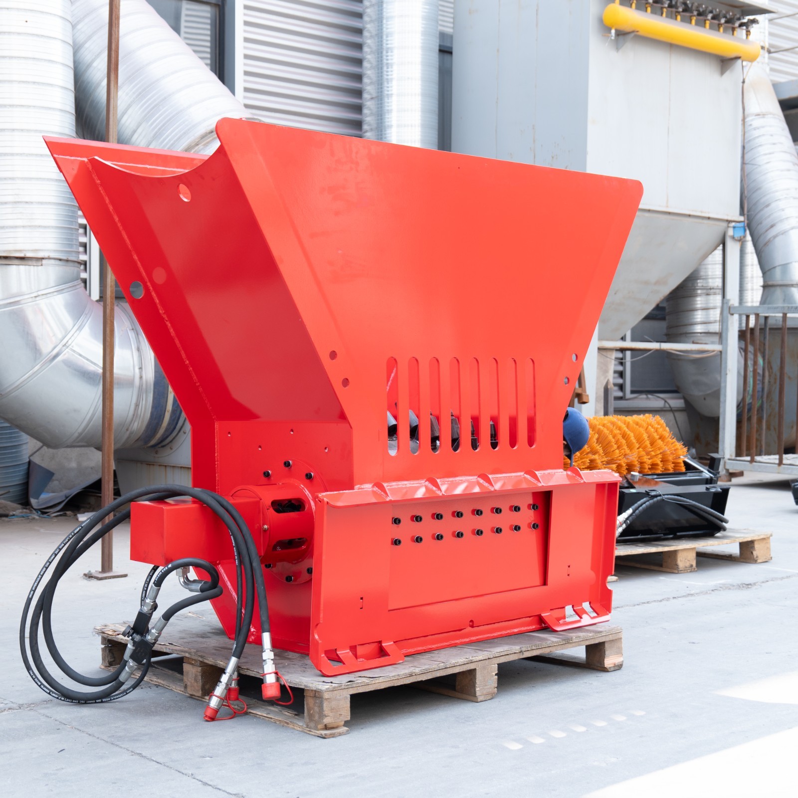 Concrete Crusher Rock Stone Asphalt Brick Block Crusher Breaker Bucket Skid Stee