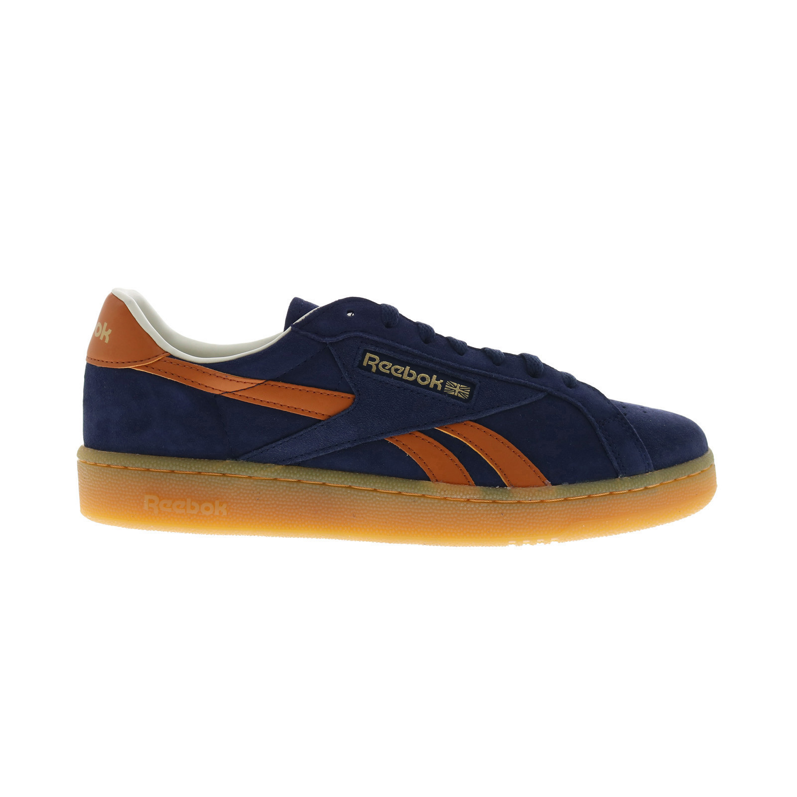 Reebok Club C Grounds UK Mens Blue Suede Lace Up Lifestyle Sneakers Shoes