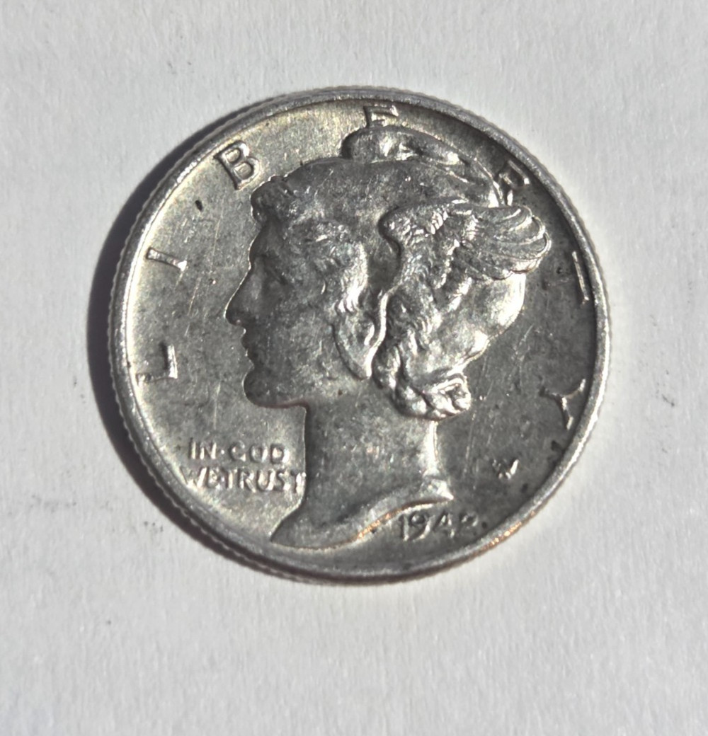1942 P Mercury Dime