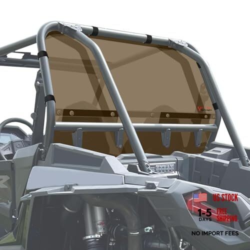 RZR Windshield, Tinted Back Window Compatible with 2014-2023 Polaris RZR XP