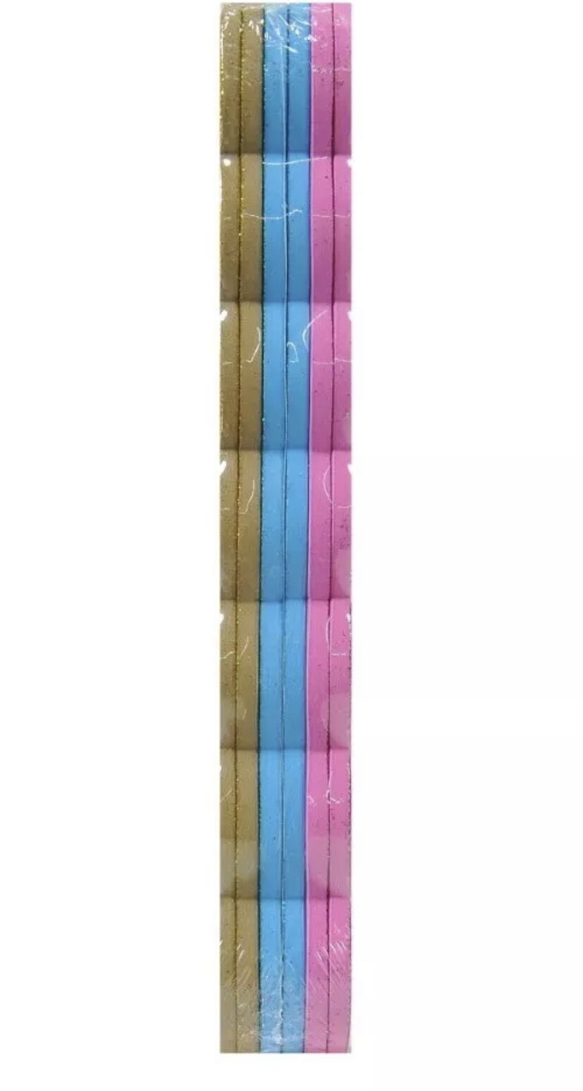 Darice glitter Foam Door Hangers 6/Pkg-Assorted Colors NEW